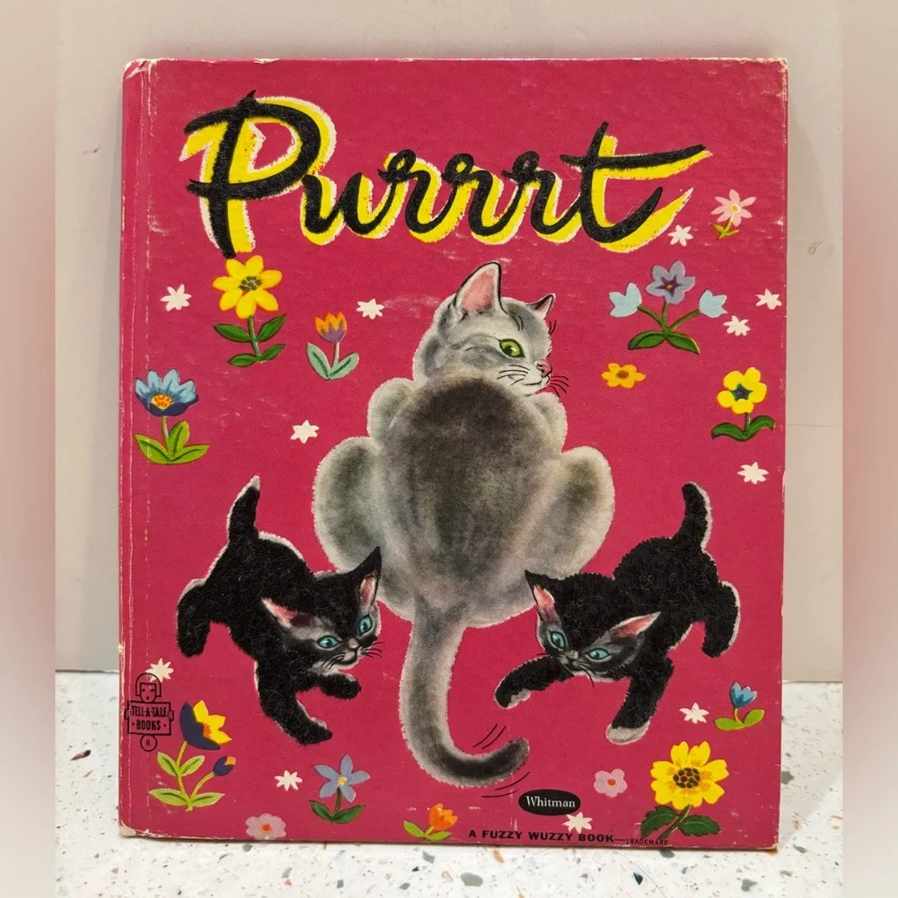 Vintage 1960s Whitman Purrrrt Fuzzy Wuzzy Children’s Book –‎ Tell-A-Tale